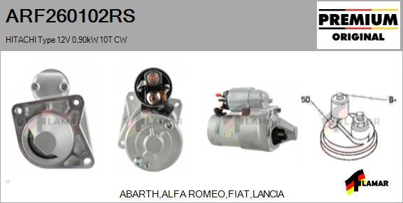 FLAMAR ARF260102RS - Starteris www.autospares.lv