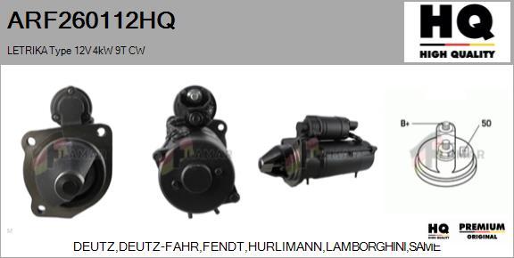 FLAMAR ARF260112HQ - Starteris autospares.lv