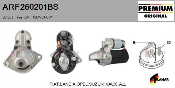 FLAMAR ARF260201BS - Starteris www.autospares.lv