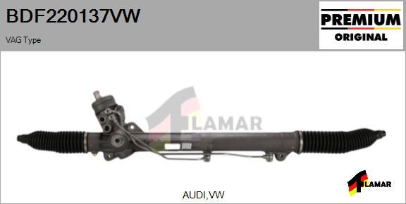 FLAMAR BDF220137VW - Рулевой механизм, рейка www.autospares.lv