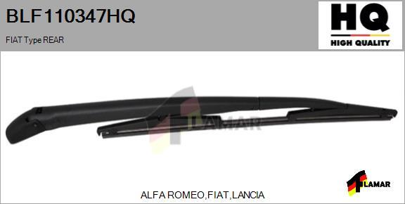 FLAMAR BLF110347HQ - Stikla tīrītāja svira, Stiklu tīrīšanas sistēma www.autospares.lv