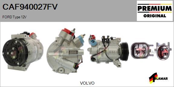 FLAMAR CAF940027FV - Compressor, air conditioning www.autospares.lv