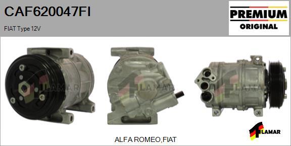 FLAMAR CAF620047FI - Kompresors, Gaisa kond. sistēma autospares.lv