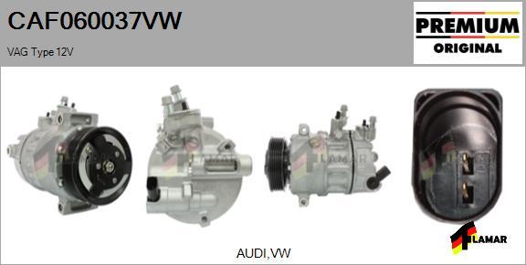 FLAMAR CAF060037VW - Compressor, air conditioning www.autospares.lv