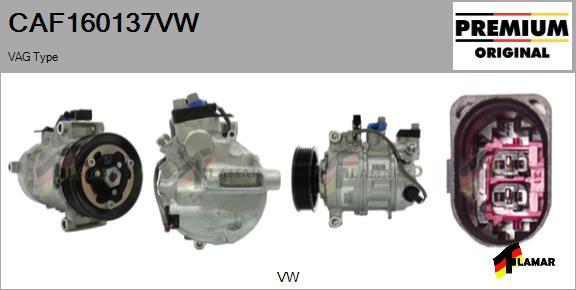 FLAMAR CAF160137VW - Kompresors, Gaisa kond. sistēma autospares.lv