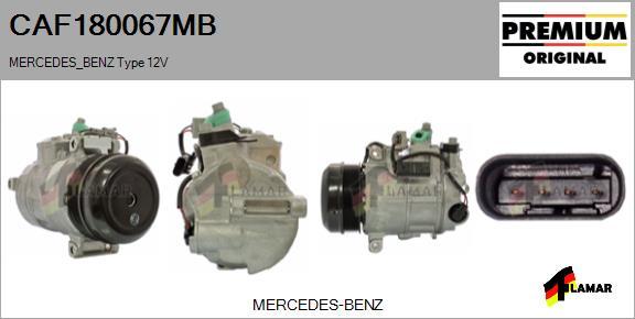 FLAMAR CAF180067MB - Compressor, air conditioning www.autospares.lv