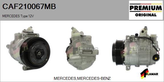 FLAMAR CAF210067MB - Compressor, air conditioning www.autospares.lv