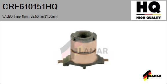 FLAMAR CRF610151HQ - Контактное кольцо, генератор www.autospares.lv