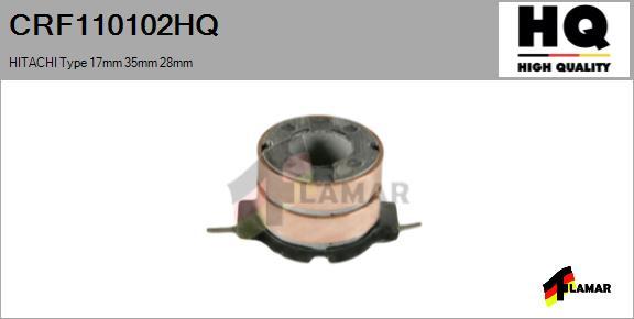 FLAMAR CRF110102HQ - Контактное кольцо, генератор www.autospares.lv