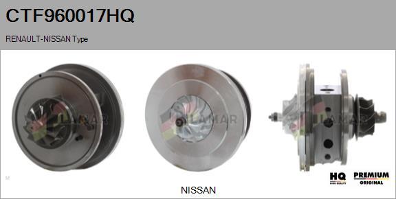 FLAMAR CTF960017HQ - Картридж турбины, группа корпуса компрессора www.autospares.lv