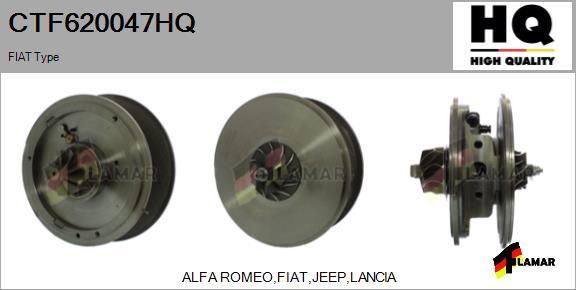 FLAMAR CTF620047HQ - Картридж турбины, группа корпуса компрессора www.autospares.lv