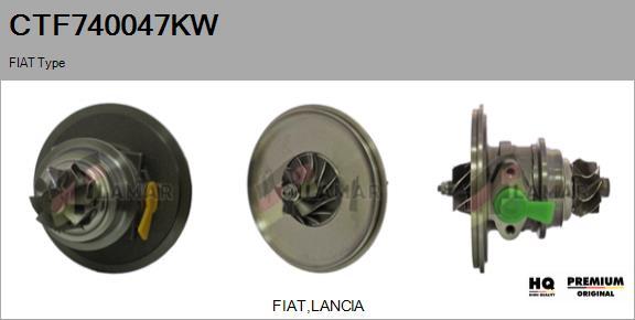 FLAMAR CTF740047KW - Serdeņa bloks, Turbokompresors www.autospares.lv