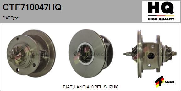 FLAMAR CTF710047HQ - Картридж турбины, группа корпуса компрессора www.autospares.lv