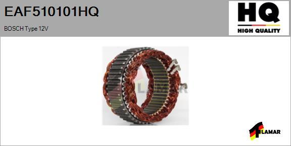 FLAMAR EAF510101HQ - Stator, alternator www.autospares.lv