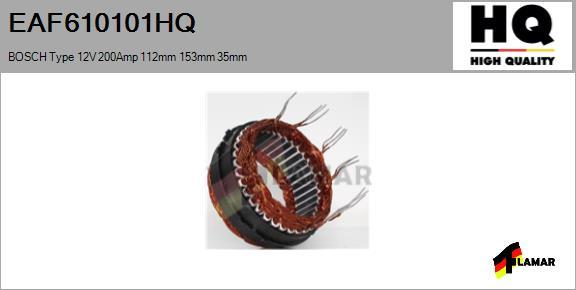 FLAMAR EAF610101HQ - Статор, генератор www.autospares.lv