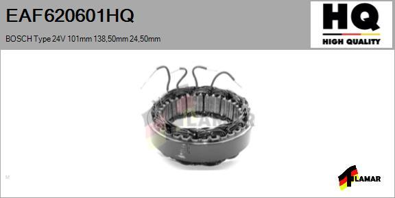 FLAMAR EAF620601HQ - Статор, генератор www.autospares.lv