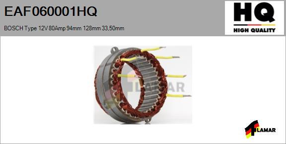 FLAMAR EAF060001HQ - Stators, Ģenerators autospares.lv