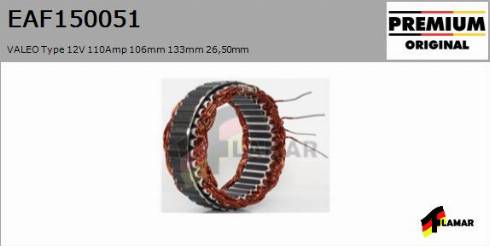 FLAMAR EAF150051
 - Stators, Ģenerators www.autospares.lv