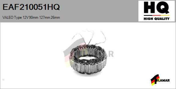 FLAMAR EAF210051HQ - Статор, генератор www.autospares.lv