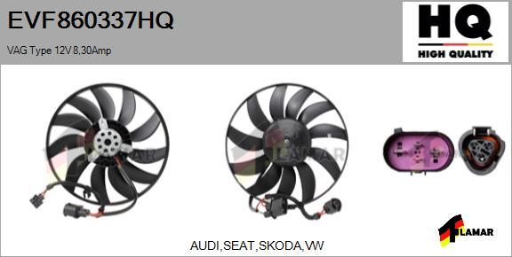 FLAMAR EVF860337HQ - Ventilators, Motora dzesēšanas sistēma www.autospares.lv