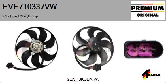 FLAMAR EVF710337VW - Ventilators, Motora dzesēšanas sistēma www.autospares.lv