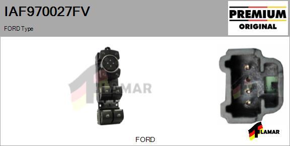 FLAMAR IAF970027FV - Выключатель, стеклоподъемник www.autospares.lv