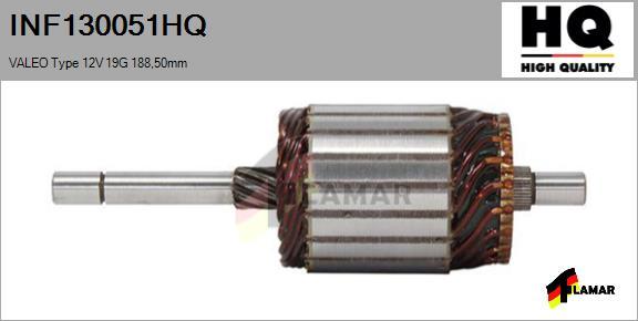 FLAMAR INF130051HQ - Armature, starter www.autospares.lv