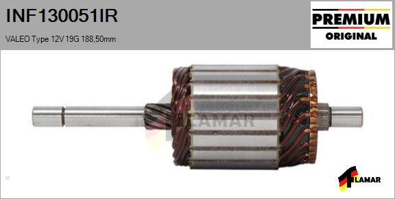 FLAMAR INF130051IR - Armature, starter www.autospares.lv