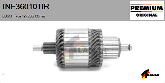 FLAMAR INF360101IR - Enkurs, Starteris autospares.lv