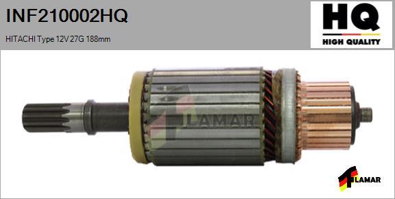 FLAMAR INF210002HQ - Якорь, стартер www.autospares.lv