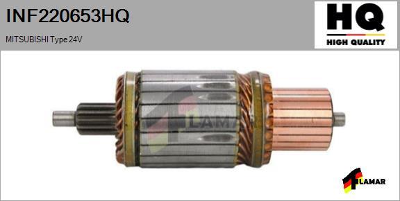 FLAMAR INF220653HQ - Якорь, стартер www.autospares.lv