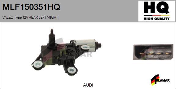 FLAMAR MLF150351HQ - Двигатель стеклоочистителя www.autospares.lv