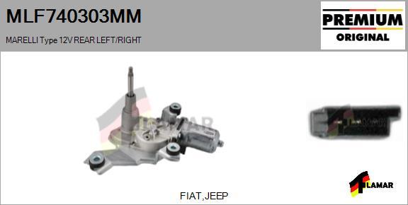 FLAMAR MLF740303MM - Stikla tīrītāju motors www.autospares.lv