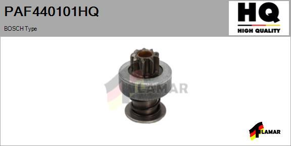 FLAMAR PAF440101HQ - Ведущая шестерня, бендикс, стартер www.autospares.lv