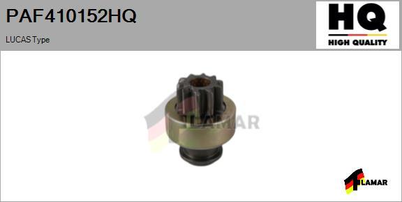 FLAMAR PAF410152HQ - Ведущая шестерня, бендикс, стартер www.autospares.lv