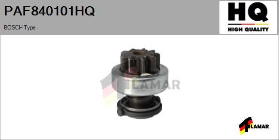 FLAMAR PAF840101HQ - Ведущая шестерня, бендикс, стартер www.autospares.lv