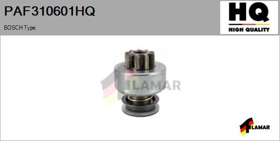 FLAMAR PAF310601HQ - Pinion, bendix, starter www.autospares.lv