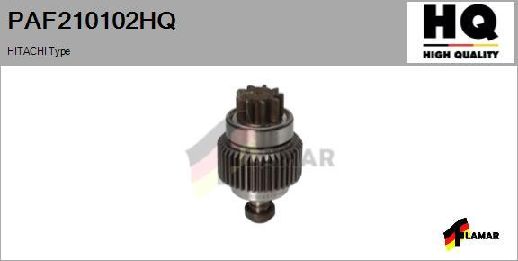 FLAMAR PAF210102HQ - Pinion, bendix, starter www.autospares.lv