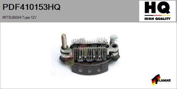 FLAMAR PDF410153HQ - Rectifier, alternator www.autospares.lv