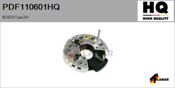 FLAMAR PDF110601HQ - Выпрямитель, диодный мост, генератор www.autospares.lv