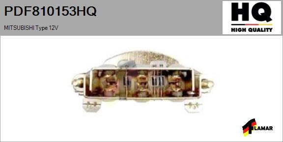 FLAMAR PDF810153HQ - Выпрямитель, диодный мост, генератор www.autospares.lv