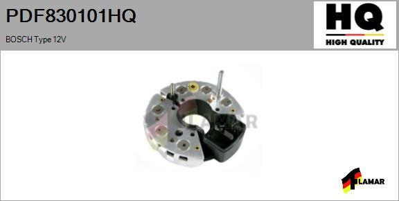 FLAMAR PDF830101HQ - Выпрямитель, диодный мост, генератор www.autospares.lv