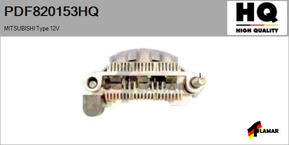 FLAMAR PDF820153HQ - Rectifier, alternator www.autospares.lv