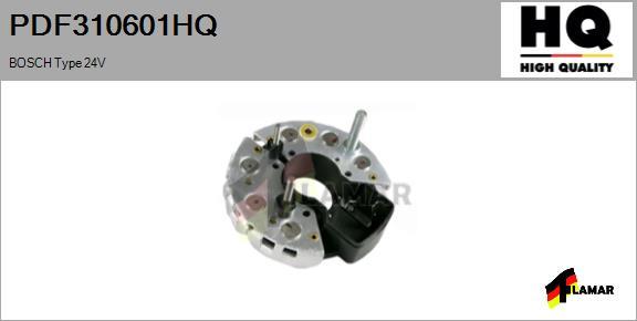 FLAMAR PDF310601HQ - Выпрямитель, диодный мост, генератор www.autospares.lv