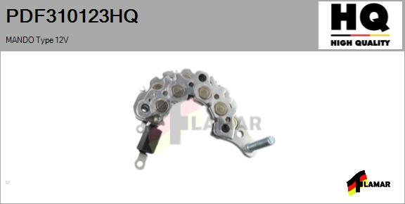 FLAMAR PDF310123HQ - Выпрямитель, диодный мост, генератор www.autospares.lv