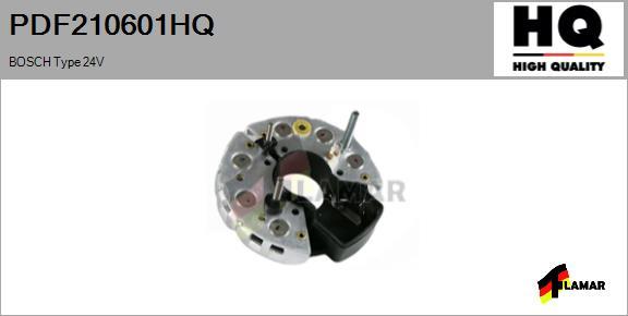 FLAMAR PDF210601HQ - Выпрямитель, диодный мост, генератор www.autospares.lv