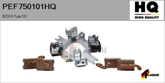 FLAMAR PEF750101HQ - Кронштейн, угольная щетка www.autospares.lv