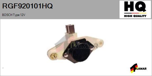 FLAMAR RGF920101HQ - Voltage regulator, alternator www.autospares.lv