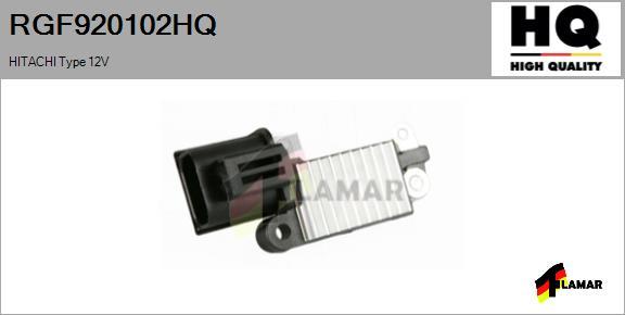 FLAMAR RGF920102HQ - Регулятор напряжения, генератор www.autospares.lv