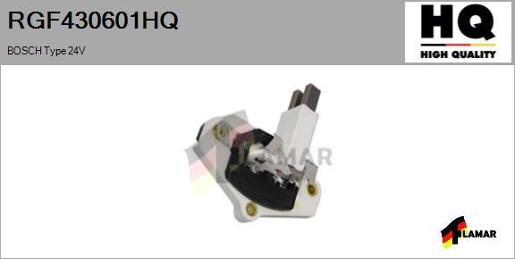 FLAMAR RGF430601HQ - Voltage regulator, alternator www.autospares.lv